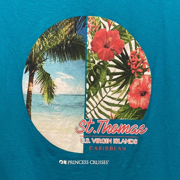 ❤️ 2/$25* ❤️ NWOT - Short Sleeve St. Thomas Souvenir Tee - Sz L - Picture 2 of 8